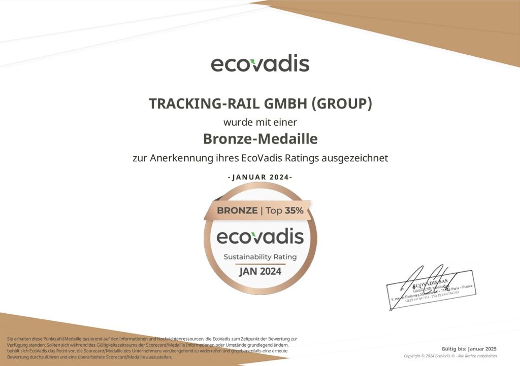 ecovadis - Bronze-Medaille