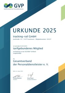 GVP - Urkunde 2025